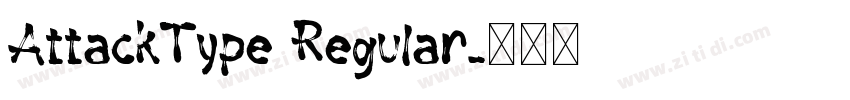 AttackType Regular字体转换